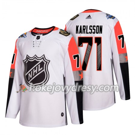 Pánské Hokejový Dres Vegas Golden Knights William Karlsson 71 2018 NHL All-Star Pacific Division Adidas Bílá Authentic